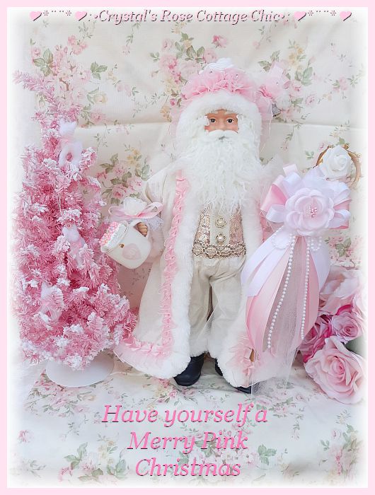 Pink Standing Santa with Marshmallow Joy Mug