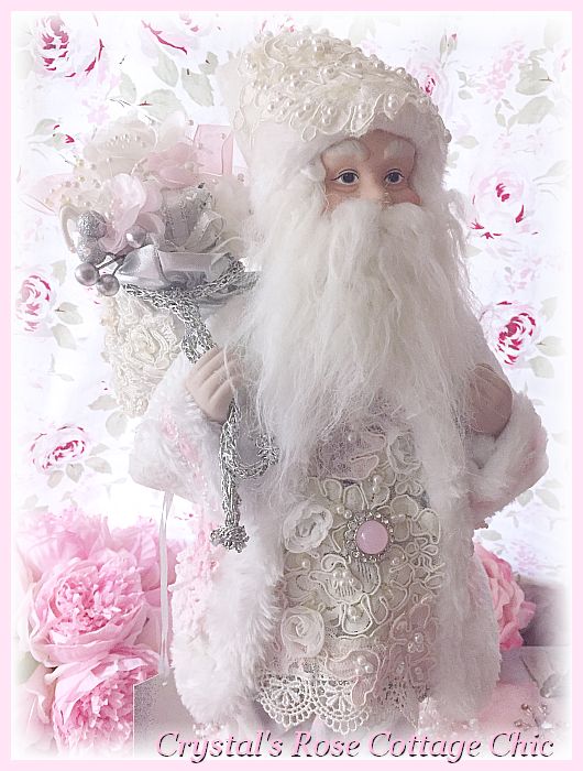 Vintage Lace Shabby Santa