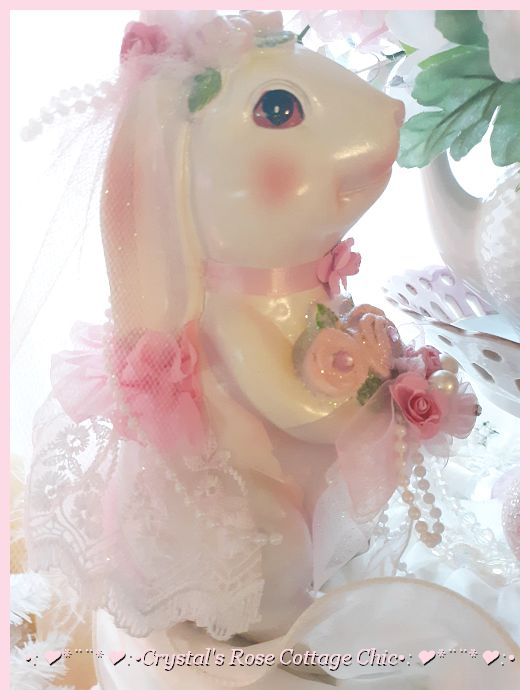 Sweet Pink Princess Rose Bunny
