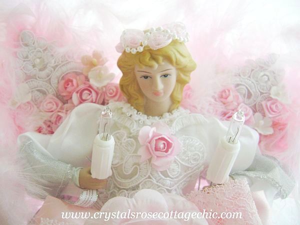 Romantic Rose Angel Tree Topper