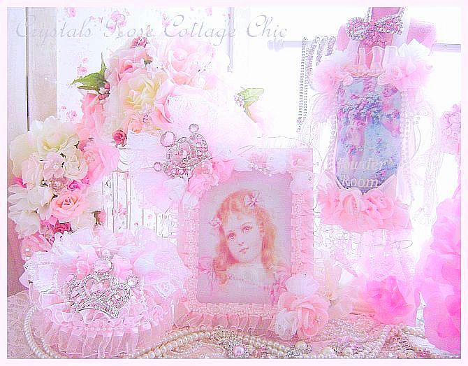 Shabby Pink Crown Trinket/Candy Dish(Treasure Dish)