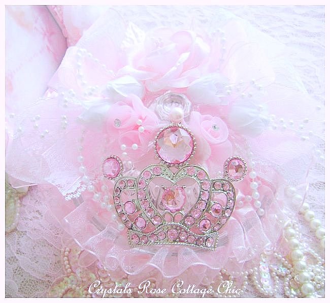 Shabby Pink Crown Trinket/Candy Dish(Treasure Dish)