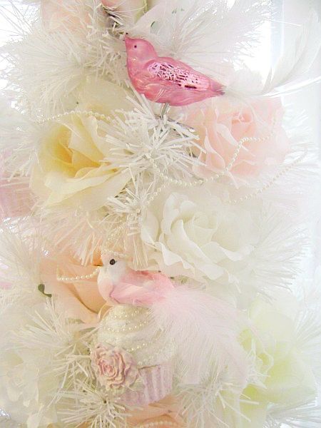 Pretty Pink Princess Bird Cupcake Chic Ornament