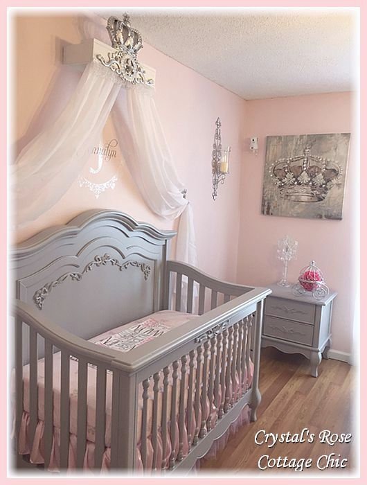 Silver Lux Princess Bed Crown Canopy Teester w/ Holdbacks & Sheers..Free Shipping