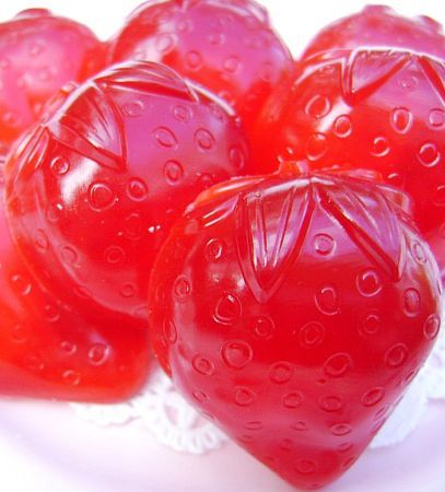 Gummy Strawberry Cupcake Toppers
