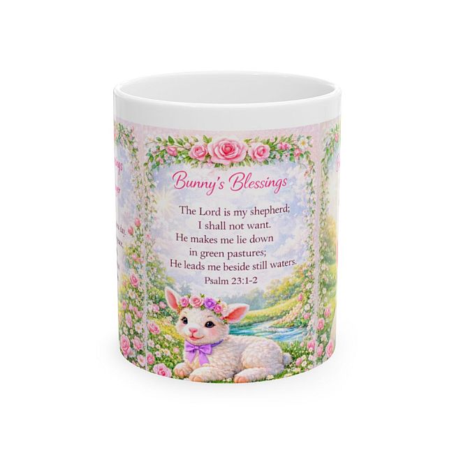 Bunny's Blessings Scripture Prayer Mug