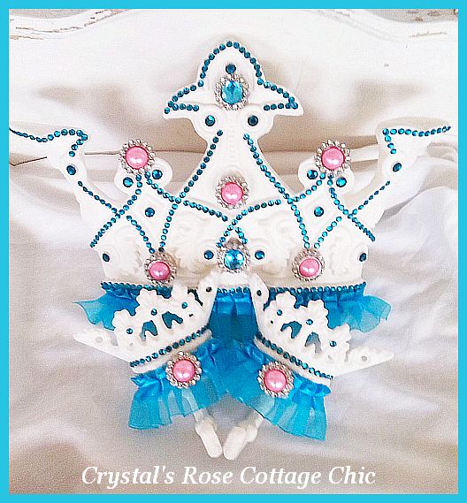 Turquoise and Bubble Gum Bed Crown Canopy Set...Color Choices