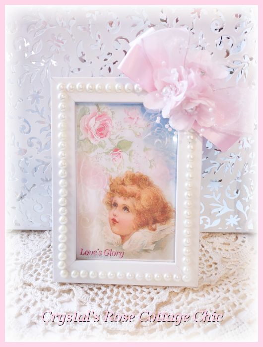 Love's Glory Framed Cherub Print...Free Shipping
