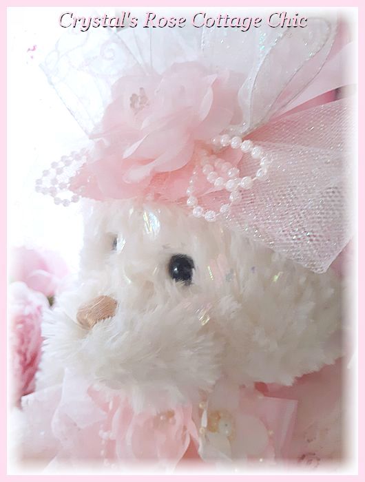 Pink Lace Love Bear