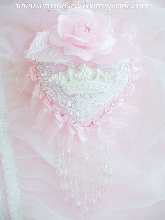 Chic Pink Decadence Crown Ornament