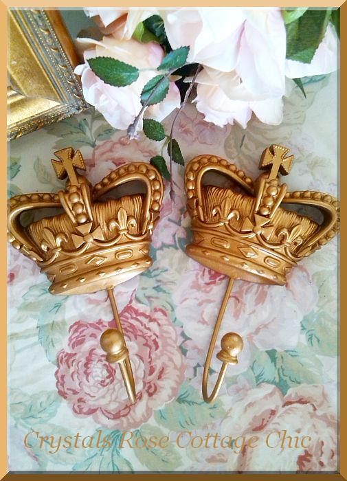 British Crown Hook in Vintage Gold...Color Choice