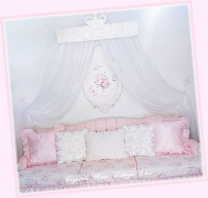 Crown and Roses Cornice ..Color Choices