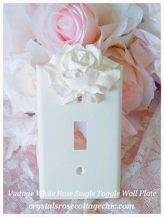 Single Pink Rose Wall Plate....Color and Size Options