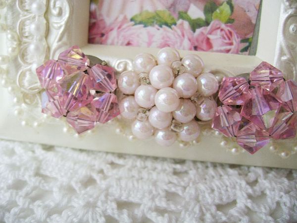 Ivory Rose Pearl Marie Antoinette framed