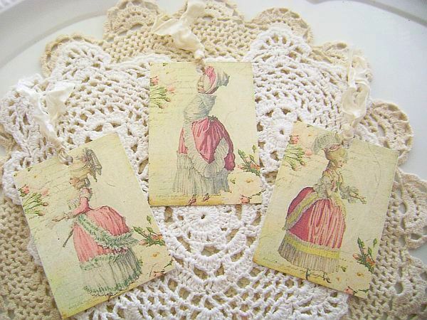 French Charm Marie Antoinette Tags