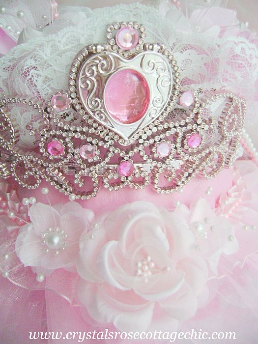 Pink Princess Tutu Crown Pumpkin Decor