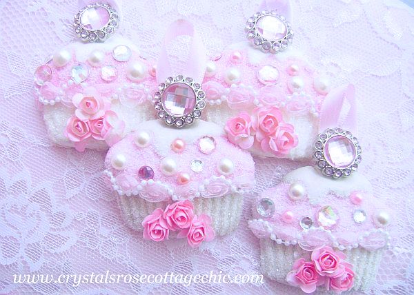 Bejeweled Cupcake Ornament...Free Shipping