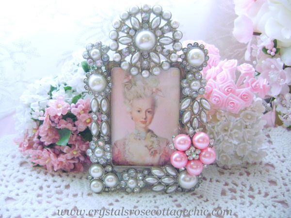 French Romance, Stunning Table Top Decor, Bejeweled Marie