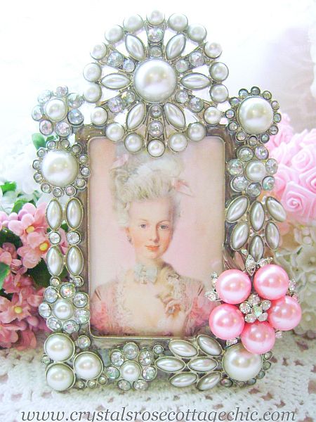 French Romance, Stunning Table Top Decor, Bejeweled Marie