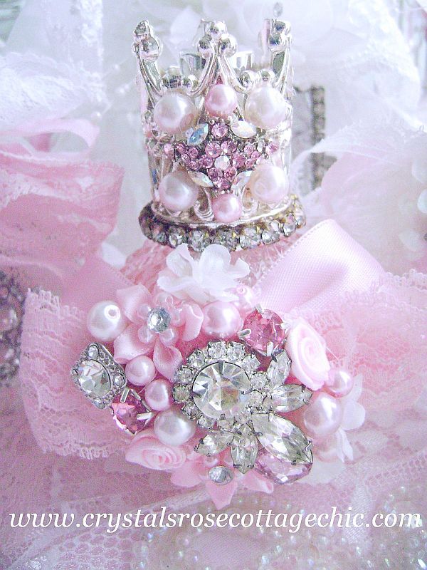 Pink Decadence Crown Perfume Bottle