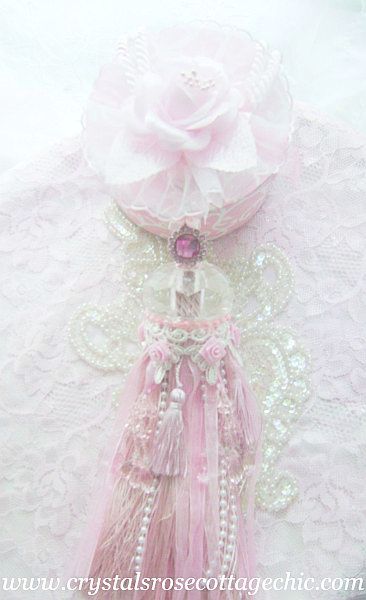 Romantic Pink Rose Tassel