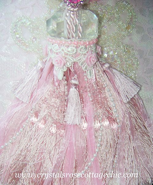 Romantic Pink Rose Tassel