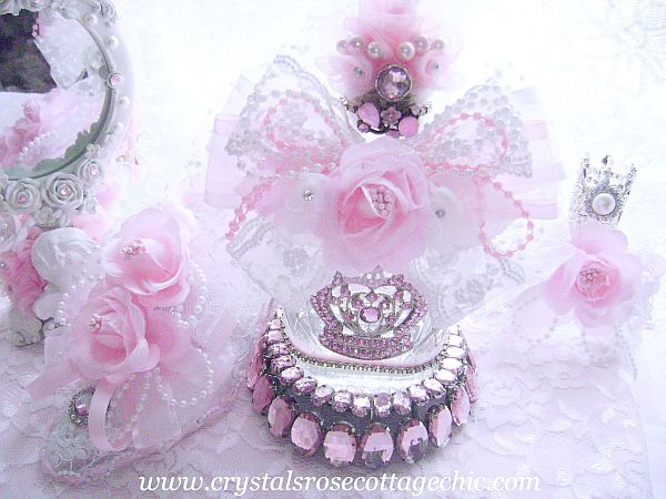 Repurposed Pink Crown Bottle
