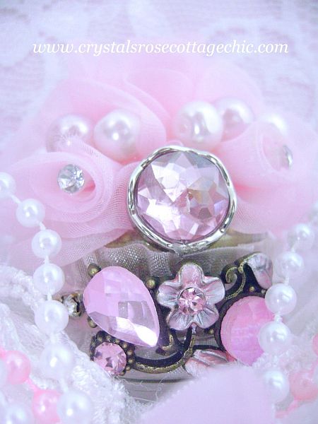 Repurposed Pink Crown Bottle
