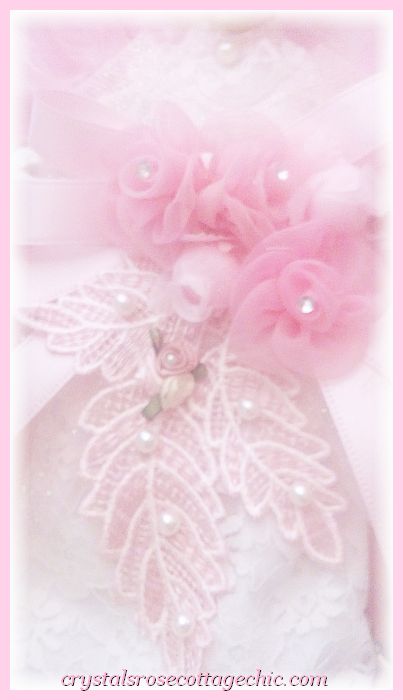 Shabby Chic Pink Angel Ornament