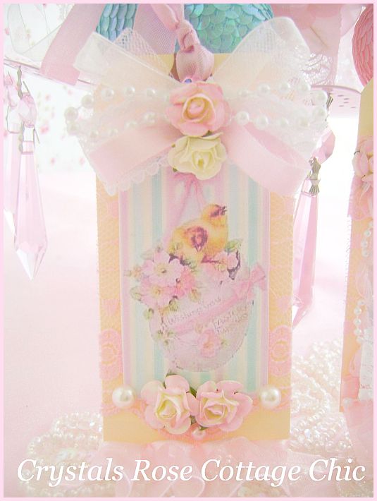 Shabby Chic Set of Vintage Easter Tags