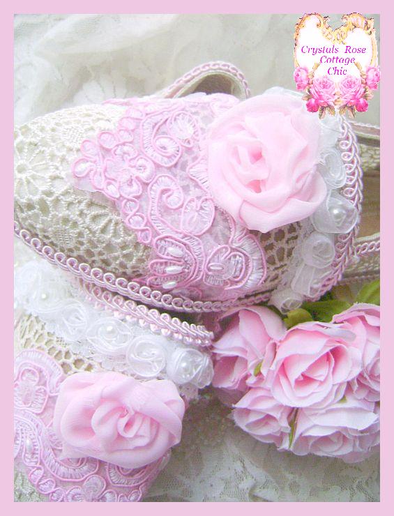 Shabby Chic Pink Princess Rose Couture Toms