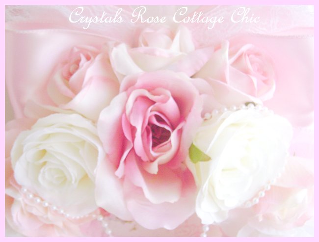 Shabby Chic Pink Heart Wreath