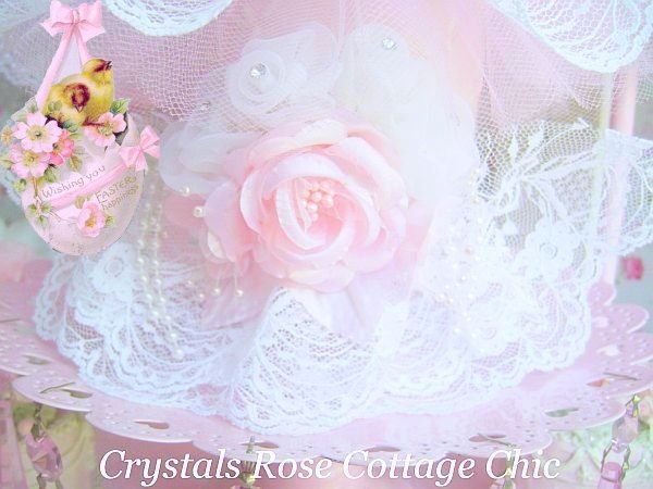 Shabby Chic Pink Spring Arrangement