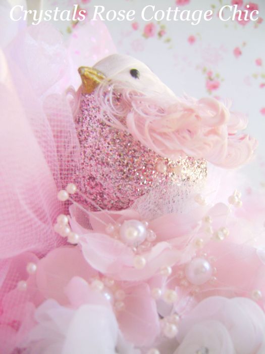 Shabby Chic Pink Spring Arrangement
