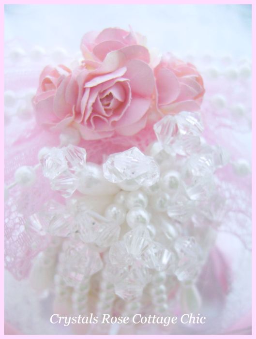 Victorian Lace Pearl Tassel Egg
