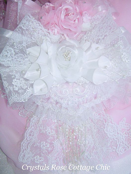Luxury Victorian  Pink Satin Heart