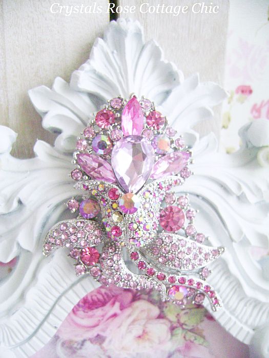 Frenchy Pink Princess Bejeweled Frame Marie Antoinette