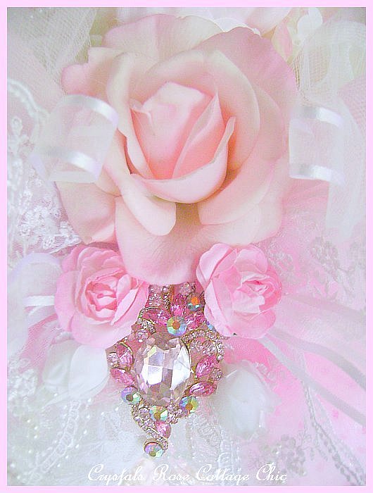 Shabby Pink Rose & Peony Decorative Box